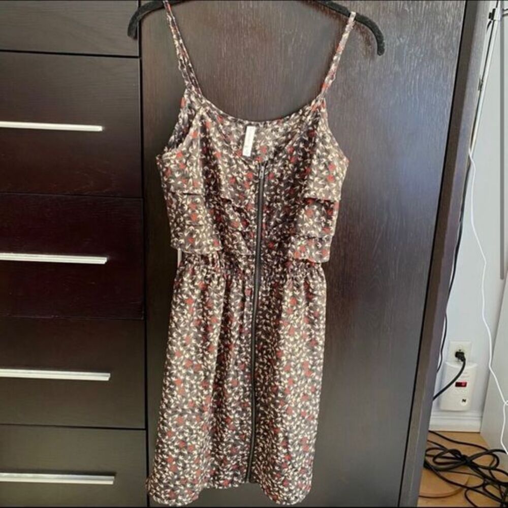 4/$20 Xhilaration by Target bird printed strapless dress